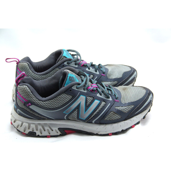New Balance Techridev412v3 Trail Shoes Womens Size 8.5 Gray Teal Running Hiking - Picture 1 of 9